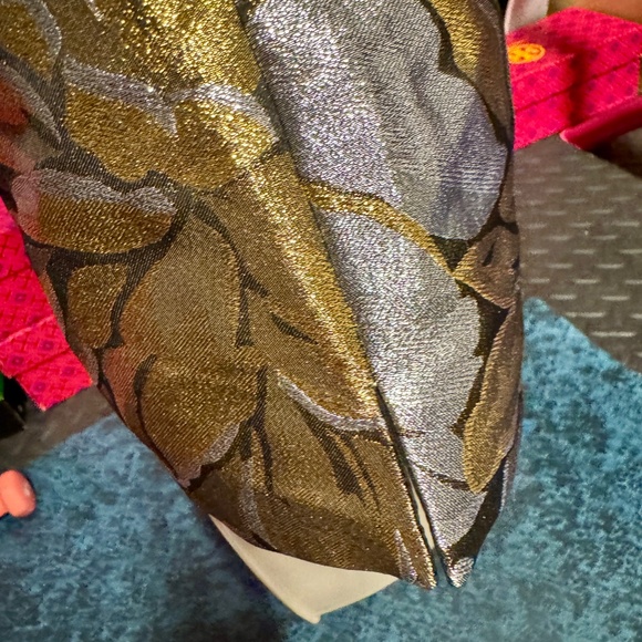 Lilly Pulitzer Camilo Top - Gold Metallic Peony Parade Brocade (Size 0) - Picture 6 of 10